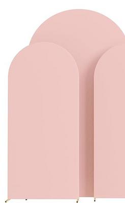 BLUSH PINK CHIARA BACKDROP ARCH COVER FOR RENT