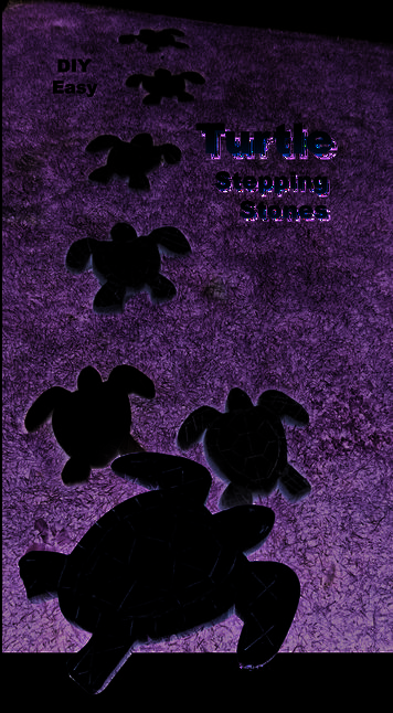 How to make a path of Sea Turtle concrete stepping stones
