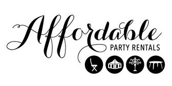 Affordable Party Rentals logo – Event rental services featuring chairs, tables, and tents in Byhalia, MS, and Memphis TN surrounding areas"