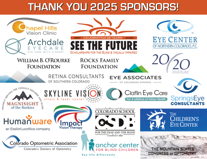 Picture thanking & displaying names and logos of 2025 STF sponsors.