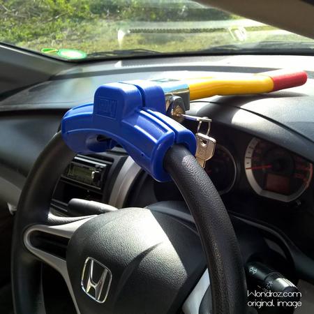 Steering Dashboard Car Lock Anti Theft Steel at Lowest Price in Pakistan