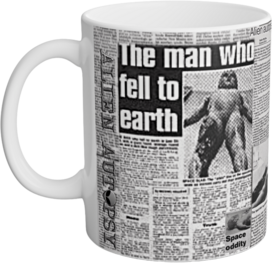 "Alien Autopsy Newspapers" White Mug, 11oz