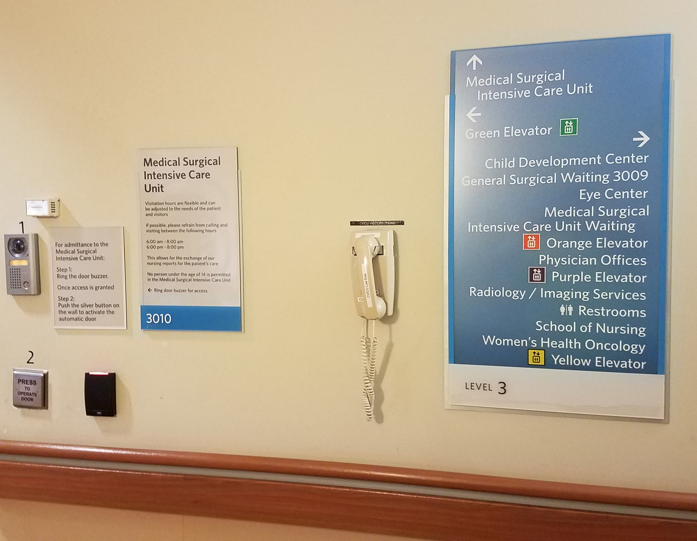 hospital signage standards