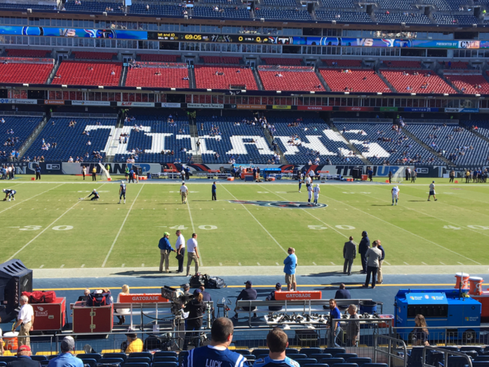 2 FRONT ROW Tickets Titans v Houston Texans 12/3 - 45 Yd Line - Section 112