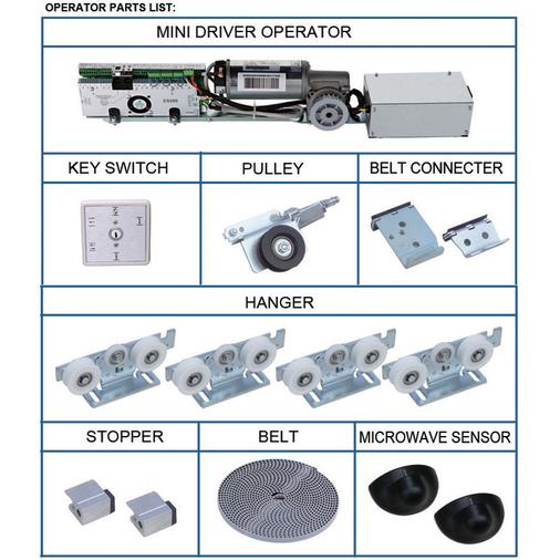 motorized swing door kit