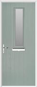 1 Square Composite Door obscure glass