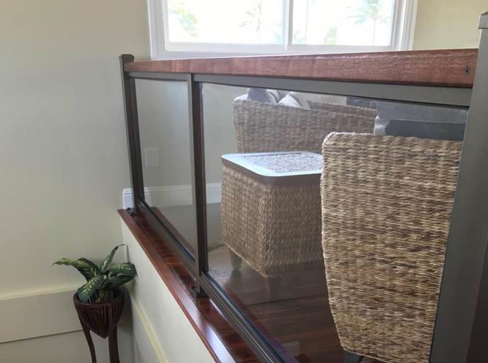 glass railing Hawaii, glass railing Honolulu, glass railing for deck Hawaii, Aluminum Glass Railing, Glass Rail System