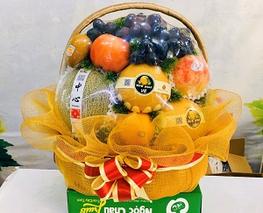 mẫu giỏ hoa quả nhập khẩu thắp hương