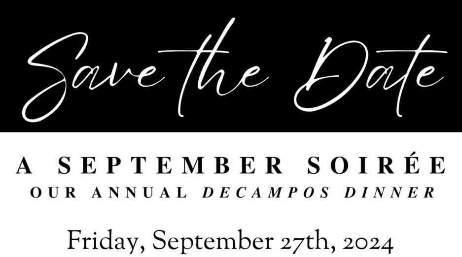 Save the Date for DeCampos Dinner