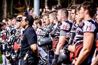 coach Mike Sholars National Anthem in Poland