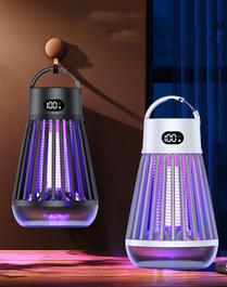 Mosquito Killer Lamp Digital Display Electric Shock Mosquito Trap Light Radiationless Insect Repellent Trap For Bedroom Outdoor Summer Gadgets