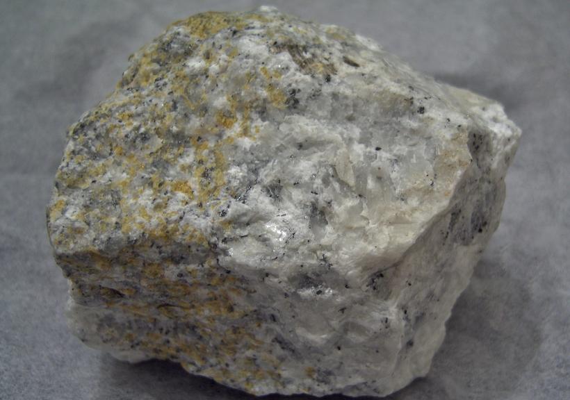 fluorescing NORBERGITE, FLUOROPHLOGOPITE, GRAPHITE, CALCITE - Franklin Quarry (Braens Quarry; Moses Bigelow Quarry; Farber Quarry), Franklin Marble, Franklin, Franklin Mining District, Sussex County, New Jersey, USA - for sale