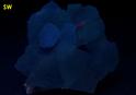 green Fluorescent FLUORITE, CALCITE poker chips, Xianghualing Mine (Hsianghualing Mine), Xianghualing Sn-polymetallic ore field, Linwu County, Chenzhou Prefecture, Hunan Province, China - ex Parker Minerals