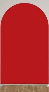 RED FABRIC BACKDROP COVER FOR RENT