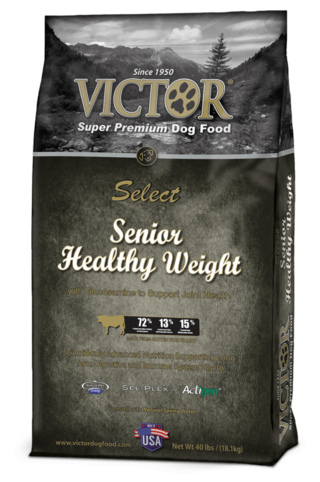 Victor Senior Healthy Weight dog food with Glucosamine for Joint Health