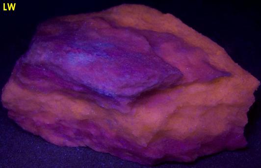 fluorescent and triboluminescent TREMOLITE - International Talc Company Mine No. 8 (Reynolds Mine), Talcville, St. Lawrence County, New York, USA