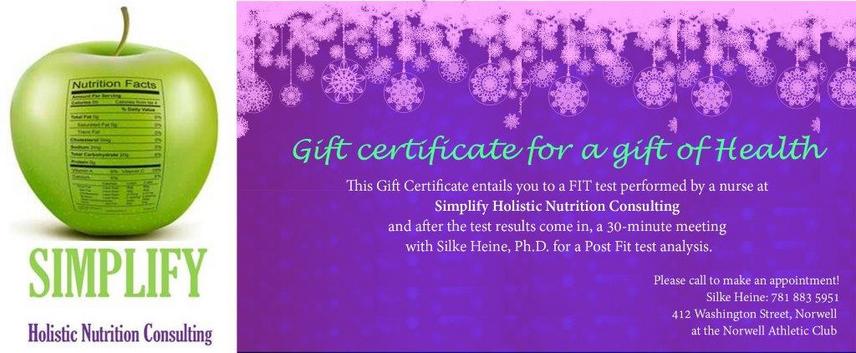 FIT Test Gift Certificate