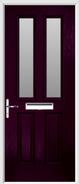 2 panel 2 square glazed composite door