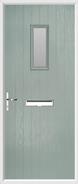 Cottage Rectangle Composite Door obscure glass