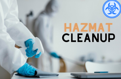 Hazmat Cleanup company cleaning up after a suicide at home
