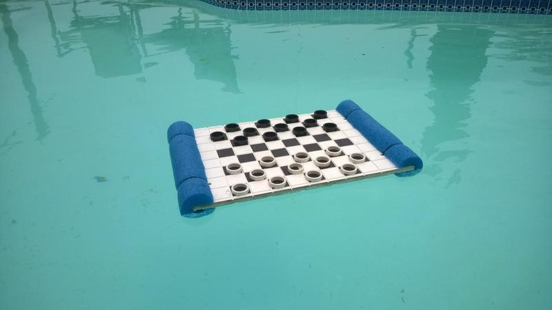How to make Floating checkers board