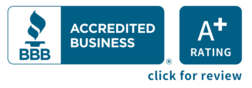 Better Business Bureau A + Accreditation Seal