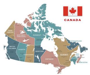 Map of Canada | Canadian PESC User Group | The Authoritative Group within PESC to Represent Canadian Interests