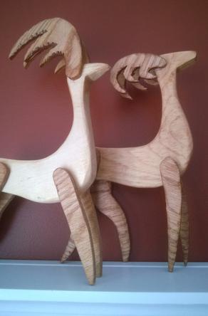 How to make scrap wood Reindeer Christmas decorations. FREE step by step instructions. www.DIYeasycrafts.com