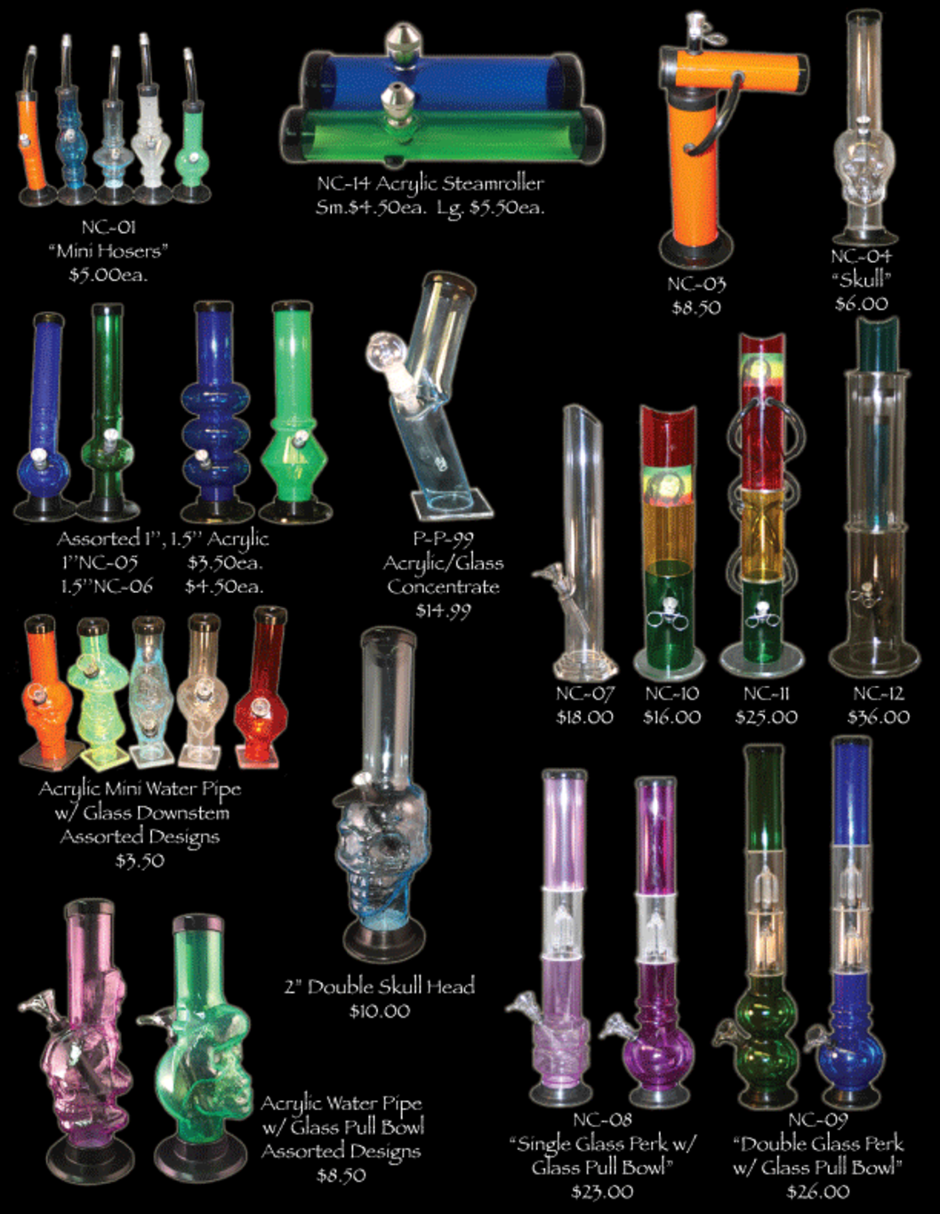 Acrylic Water Pipes