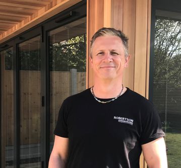 Photo of Jason Robertson, owner of Robertson Garden Rooms in Essex