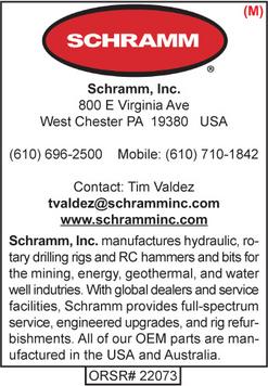 Drill Rig Mfg, Schramm