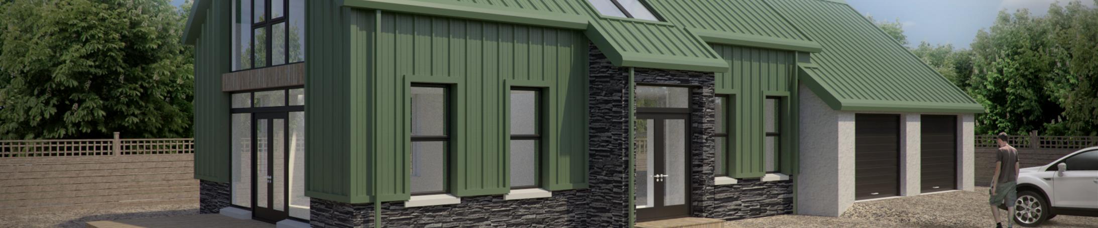 3D Visualisation of Contemporary New Dwelling, Cullybackey