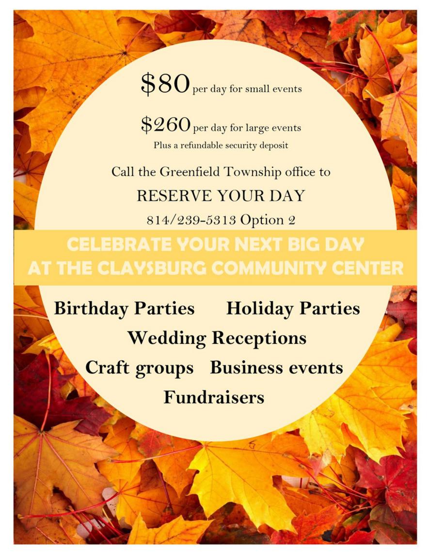 Claysburg, PA Events