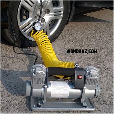 12v Heavy Duty Portable Best Air Compressor Tyre Inflator Electric Air Pump. Buy from Lahore Karachi Islamabad Rawalpindi Sialkot Faisalabad Gujranwala