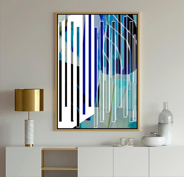 Blue & White Art, #Abstract Art, #blue art