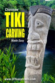 Chainsaw Tiki Carving made easy from www.DIYeasycrafts.com