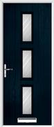 3 Square Composite Door stripes glass