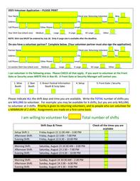 2025 Volunteer Form