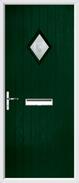 Cottage Diamond Composite Door bullseye glass