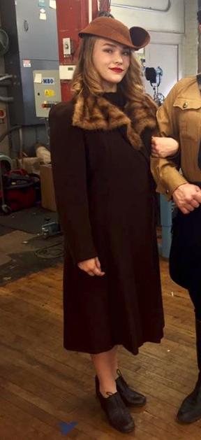 Early 1930's German woman in winter wear
