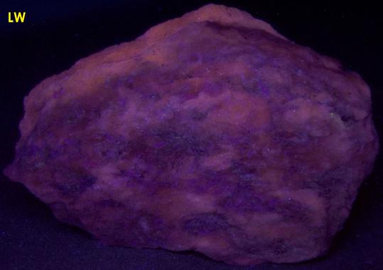 fluorescent and triboluminescent TREMOLITE - International Talc Company Mine No. 8 (Reynolds Mine), Talcville, St. Lawrence County, New York, USA