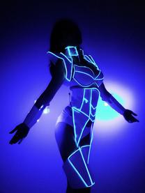 Kinky Alien Fashion LED Futuristic Technology Cosplay Set
