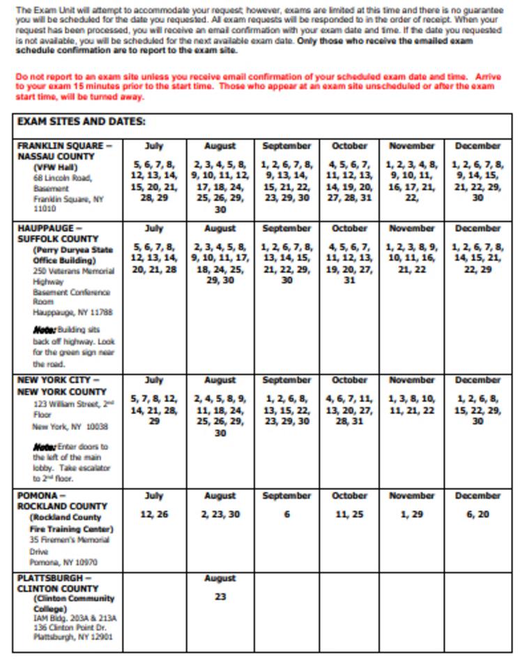 NY Notary Exam Schedule Prep