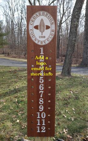 Custom designed Bocce scoreboard