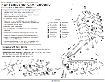 Map of Horseriders' Campground