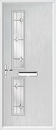 2 Square Composite Door regal opal glass