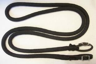 Pr Thin Hvy Leather Split Reins, 1: snap, loop & lace *Missing 1