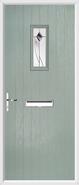 Cottage Rectangle Composite Door monza glass