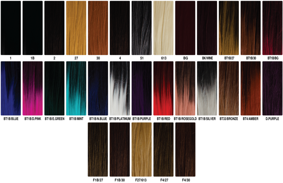 Top 48 image braiding hair color chart - Thptnganamst.edu.vn