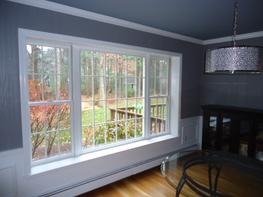 Dining room picture window.